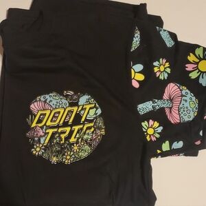 Black Graphic Short Sleeve Tee